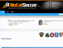 Tablet Screenshot of nocalsoccer.com
